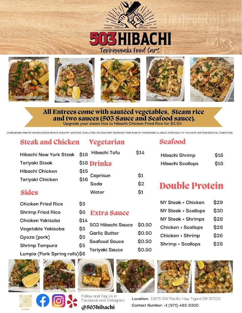 503Hibachi - Tigard Menu image 1